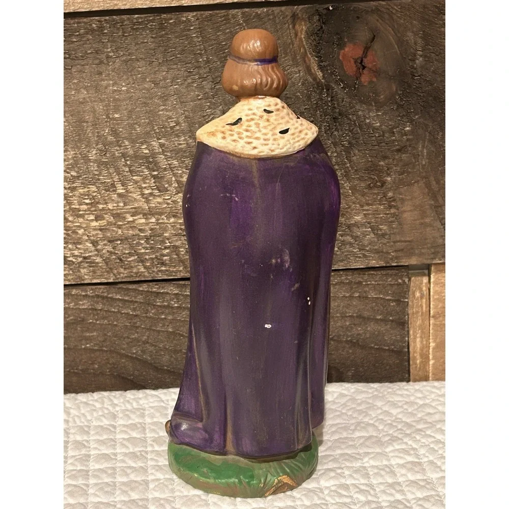 Vintage Holland‎ Mold Wise Man King Nativity Figurine Statue Standing 8
